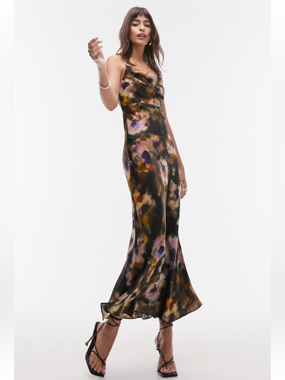 Nordstrom Cowl Neck Maxi Slip Dress NWOT (Fits XS 0-2)